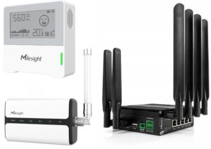 Milesight LoRaWAN anturit, yhdyskäytävät, gatewayt, 4G reitittimet ja 5G reitittimet.